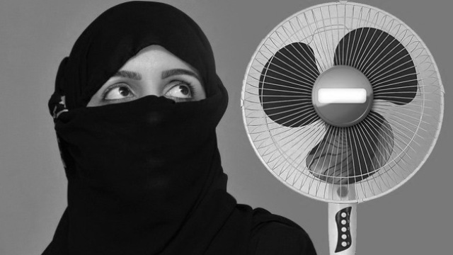 mujeres sauditas ventilador