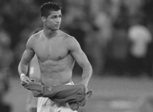 Portugal's striker Cristiano Ronaldo at the end of the Group G first round 2010 World Cup football match Portugal vs. Brazil on June 25, 2010 at Moses Mabhida stadium in Durban. The game ended in a 0-0 draw.     NO PUSH TO MOBILE / MOBILE USE SOLELY WITHIN EDITORIAL              AFP PHOTO / KARIM JAAFAR (Photo credit should read KARIM JAAFAR/AFP/Getty Images)