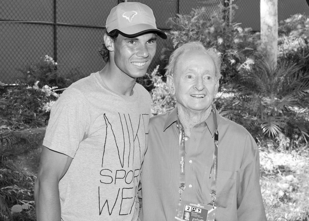 rafael nadal y Rod Laver