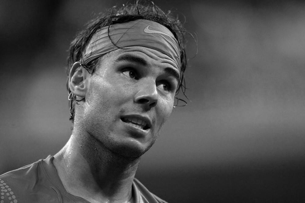 NEW YORK, NY - SEPTEMBER 12:  Rafael Nadal of Spain looks on against Novak Djokovic of Serbia during the Men's Final on Day Fifteen of the 2011 US Open at the USTA Billie Jean King National Tennis Center on September 12, 2011 in the Flushing neighborhood of the Queens borough of New York City.  (Photo by Nick Laham/Getty Images)