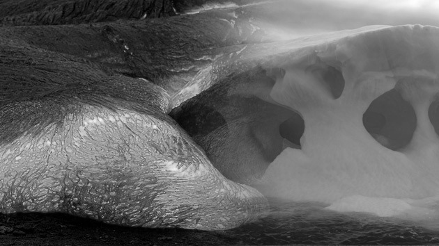 Volcan en la antartida