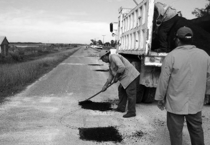 bacheo carretera